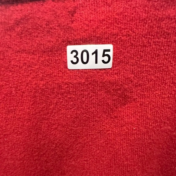 Club Room Mens Red 100% Fine Cashmere V Neck Sweater Size M - Picture 7 of 7